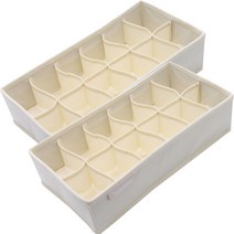 까사마루 속옷정리함 12칸 베이지, 2개