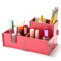 필립로지스틱 다용도 DIY 뷰티박스 정리함, 레드, 1개