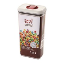 셰프웨어 스핀클리어 직사각 밀폐용기, 3.35L, 1개