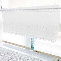 해피툴 화이트리본 바란스커튼