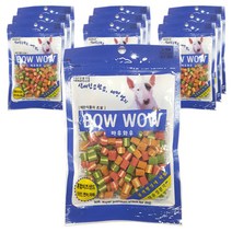 바우와우 혼합치즈샌드 강아지 간식 120g 10p, 치킨 + 연어 + 야채 + 치즈 혼합맛, 10개