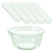 HCN 투명 소스통 50p + 뚜껑 50p, 50개, 1세트