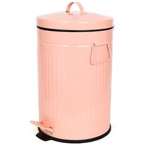 기프트캔 칼라 댐퍼 휴지통 12L 무소음, 피치핑크, 1개