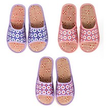 블루마토 거실화 여 C 큰꽃무늬 3p, 랜덤 발송