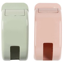 아리코 비닐봉투 정리 카트리지, 그린, 핑크, 2개