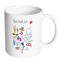 핸드팩토리 여름이다 머그컵, 화이트컵, 1개