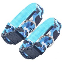 제제펫 밀리터리 강아지 LED목줄 G408PCBH071, 2개입