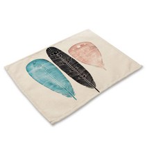 비케이 깃털 식탁매트, 13, 가로 42cm x 세로 32cm