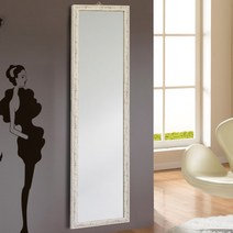 미소아이 빈티지 벽걸이 전신거울, 아이보리