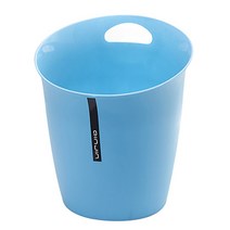 리버그린 모던 손잡이 휴지통, 블루, 1개