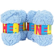 브랜드실 뉴히트 대용량 극세사 뜨개실 4볼, 15 하늘