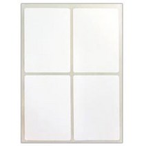 블루마토 PP 사각 라벨2 스티커 흰색 10p, F, 5개