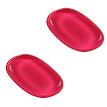 뷰티팝 양면 쿠션 실리콘 퍼프, 스퀘어레드, 2개입