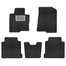 더존 벌집 카매트 일반형+레이싱 발판패드 3P 기아 쏘울부스터(전기차X) (2019년~) 블랙, 현대 그랜저IG (2016년 ~2019년)