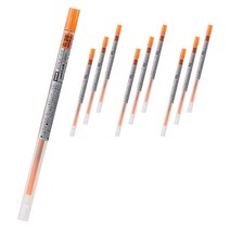 유니 시그노 스타일핏트 젤잉크 리필심 0.28mm UMR-109, 오렌지, 10개