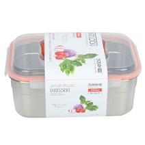 키친아트 아트락 직사각 스텐 밀폐용기 핸디 2호, 2.9L, 1개