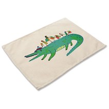 리빙팝 심플 아프리콧 테이블매트, 05, 42 x 32 cm