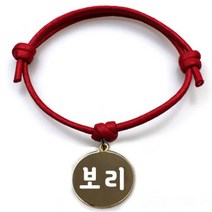 펫츠룩 굿모닝 레드 반려동물 목걸이 M + 메탈원형 팬던트 M, 골드(보리), 1개