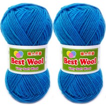 행복뜨기 베스트울 뜨개실 2p, 716 스카이 블루