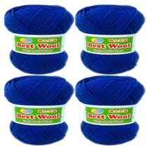 행복뜨기 베스트울 뜨개실 4p, 717 베이비파랑, 4개