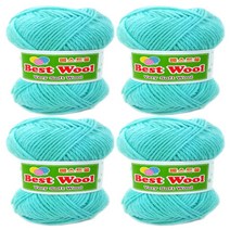 행복뜨기 베스트울 뜨개실 4p, 714 파스텔민트, 4개