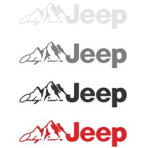 그리드 지프 Jeep 슬로건 자동차 데칼스티커 다크그레이 40cm 10065, 1개