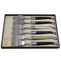 장네론라기올 트래드 컬러 핸들 포크 세트, 혼합 색상, 1세트