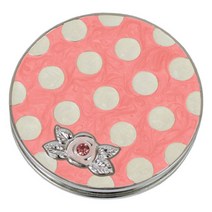 젠티 컴팩트 핸드미러, 도트(G-4426P), 1개