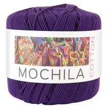 브랜드얀 모칠라코튼 가방소품 뜨개실, 딥퍼플, 1개