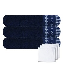 송월타월 카운테스마라 시티 타월 3p + 호텔 손행주 흰색 3p, 청색, 1세트