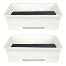 플라팜 베란다 텃밭화분 오가닉 20L 2p, 화이트