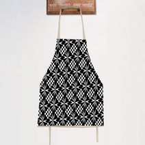 아울리빙 블랙패턴 주방 앞치마, E, 1개