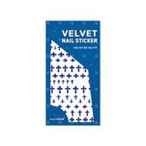 네일스케치 벨벳네일스티커 네이비, 피어싱, 1개