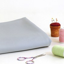 코하스아이디 솔리드 쿠션지 스판 패브릭원단, 연그레이
