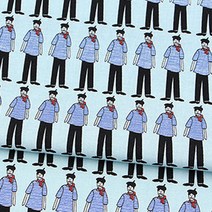 릴리블레이크 30수 코튼 찰리 패브릭원단, 스카이