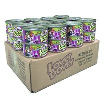 러비더비 강아지 간식 캔 100g, 치킨 + 새우 혼합맛, 24개입
