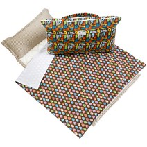 코니아일랜드 사과라벨 여름용 어린이집 낮잠이불세트 구름솜, 몽이 브라운