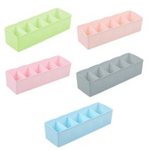마켓감성 5칸 다용도 속옷정리함 랜덤 발송, 5개입