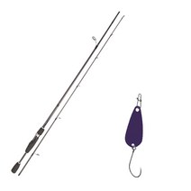 YGF 블루포스 스타젠 루어낚싯대 S63L + 다미끼 메탈지그 앤 피카 스푼 B 2.8g, 012 VIOLET