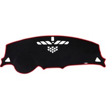 제트비 프리미엄 벨벳 논슬립 대쉬보드 커버 레드, 현대, 싼타페TM(센터스피커 유/HUD 무), 현대