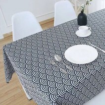 비케이 코튼 테이블보 북유럽 정원 느낌, 24, 120 x 120 cm