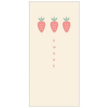 꾸밈 딸기와 당근 사이 현관문 방문 시트지, B 타입