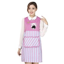 스토어33 곰돌이 스트라이프 앞치마, B, 1개