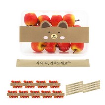 도나앤데코 일회용 도시락 세트, 1세트, 용기하단 10p + 용기상단 10p + 띠지 10p + 젓가락 10p