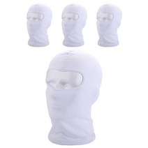 블럭마트 오토바이 쿨마스크, 화이트, 4개입