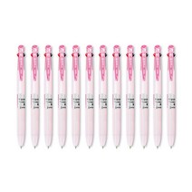 신지 트리플 O Ball 3색 다색펜 0.38mm, 핑크, 12개입