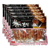 행복한간식 강아지 사사미 간식 400g, 치킨 어포 사사미맛, 5개