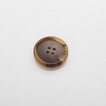 HR빅버튼 디젤무광 단추 25mm, 연브라운, 4개입