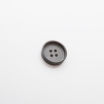 HR빅버튼 샌더슨 단추 18mm, 블랙, 12개입