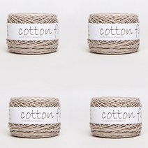 리네아 코튼 필드 뜨개실 4p, 303 연베이지, 150m